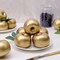 6 PCS Artificial Gold Apple Fake Apples Fruit Home Party Christmas Decoration